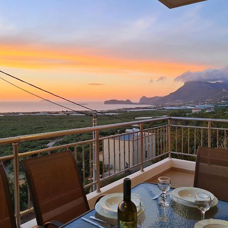 New Villa Kalimera, view to Falasarna beach Plátanos Esterno foto