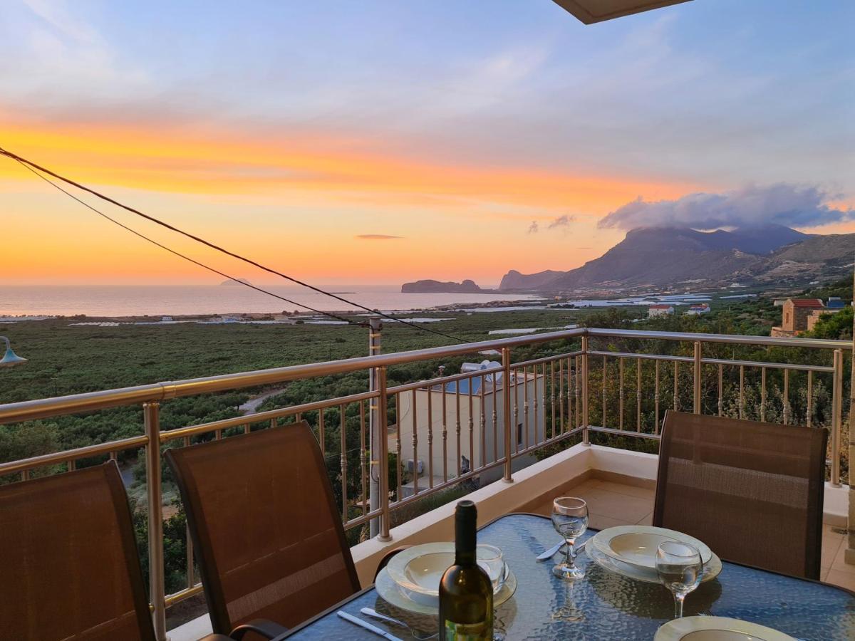 New Villa Kalimera, view to Falasarna beach Plátanos Esterno foto